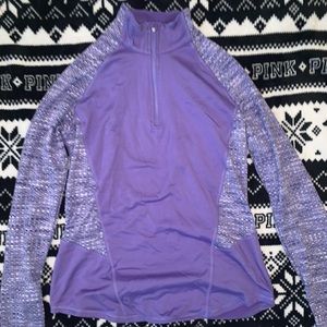 purple athletic zip up jacket